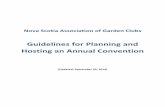 Guidelines for Planning and Hosting an Annual Convention · Guidelines for Planning and Hosting an Annual Convention ... The club President should send a letter to the other clubs
