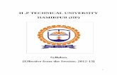 H .P TECHNICAL UNIVERSITY HAMIRPUR (HP)€¦ · 2 MASTER OF BUSINESS ADMINISTRATION MBA COURSE STRUCTURE FIRST YEAR SEMESTER-I Course Code Course Title L Periods Division of Marks