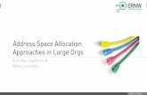 Address Space Allocation Approaches in Large Orgs - IPv6 · Address Space Allocation Approaches in Large Orgs ... IPv6, or ASNs are valid justification for additional ... Out of Region