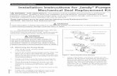 Replacement Kit Instructions Installation Instructions for .../media/4d5ca6107dff44189cf5...Installation Instructions for Jandy® Pumps Mechanical Seal Replacement Kit H0234200A ...