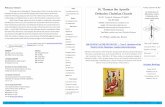 Welcome, Visitors! St. Thomas the Apostle Sunday ... · 10/09/2017 · Tone 2 Troparion (St. Thomas) O Disciple of Christ, and colleague of the Apostles, ... Joachim and Anna are