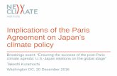 Implications of the Paris Agreement on Japan’s climate … · Implications of the Paris Agreement on Japan’s ... Cologne and Berlin, Germany ... and “low-hanging fruit ...