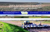 Iowa Farmers and the Iowa Nutrient Reduction Strategy ... Farmers and the Iowa Nutrient Reduction Strategy: 2015 Survey ... Sociology, Iowa State University, Ames, IA ... the Iowa