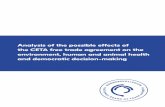 Analysis of the possible effects of the CETA free trade ...1 Analysis of the possible effects of the CETA free trade agreement on the environment, human and animal health and democratic