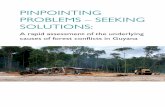 PINPOINTING PROBLEMS – SEEKING SOLUTIONS FOR OLUTIO 5 Monica residents report that the village had to struggle to remove the Barama company’s logging yard St and office from its