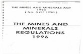 THE MINES AND MINERALS ACT - Faolexextwprlegs1.fao.org/docs/pdf/sol137489.pdf · the mines and minerals act 1990 ... assignment, transfer and encumbrance of a mineral right 44. ...