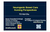 Neurogenic Bowel Care 2012-04-14 v2.ppthksne.org.hk/course/MrToHoiChuNeurogenicBowelCare.pdf · Queen Elizabeth Hospital HONG KONG tohc@ha.org.hk. Sequela of Spinal Cord Injury ...