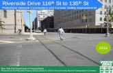 Riverside Drive 116 St to 135 St - Welcome to NYC.gov Drive and W120th St ... 8 9 10 20 22 24 26 28 30 32 ... Speed (mph) BELOW LIMIT ABOVE LIMIT Average speeds of 36.5 mph observed