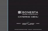 CATERING MENU - sonesta.com · Smoke House Ham, Egg and Swiss ... Denver Omelet on an English Muffin One Hour Serve Time ... Tea, and Decaffeinated Coffee as well as a Selection of