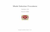 Model Selection Procedures - Mark Irwinmarkirwin.net/stat135/Lecture/Lecture32.pdf · Model Selection Procedures Consider a regression setting with K potential predictor variables