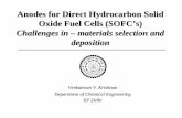 Anodes for Direct Hydrocarbon Solid Oxide Fuel …web.iitd.ac.in/~sbasu/seminar/presentation/18Dr. V.V...Anodes for Direct Hydrocarbon Solid Oxide Fuel Cells (SOFC’s) Challenges