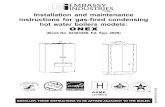 Installation and maintenance instructions for gas-fired ... · Installation and maintenance instructions for gas-fired condensing hot water boilers models: ONEX (Book No. 62403466,