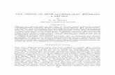 THE ORIGIN OF HIGH-ALUMINA CLAY MINERALS - … 12/12-1-129.pdfTHE ORIGIN OF HIGH-ALUMINA CLAY MINERALS --A REVIEW by W, D. KELLER University of Missouri at Columbia ABSTRACT High-alumina