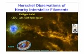 Herschel Observations of Nearby Interstellar … Observations of Nearby Interstellar Filaments ... structure of the ISM! ... of shock-compressed layers in HD
