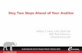 Stay Two Steps Ahead of Your Auditor - eprentise · Stay Two Steps Ahead of Your Auditor ... First solo book project "Oracle E-Business Suite Controls: ... (System Administrator Mode),