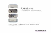 Series 2 UNITY - Chemical Analysis, Life Sciences, and … 2... · 2017-05-31 · Series 2 UNITY Thermal desorber ... drugs, foods, textiles, etc. can be directly thermally ... (Automated