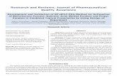 Research and Reviews: Journal of Pharmaceutical Quality Assurance · 2017-02-10 · Research and Reviews: Journal of Pharmaceutical ... which are present in the commercial market.