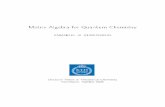 Matrix Algebra for Quantum Chemistry - DiVA portal114034/FULLTEXT01.pdf · Matrix Algebra for Quantum Chemistry Doctoral Thesis c Emanuel Härold Rubensson, 2008 TRITA-BIO-Report