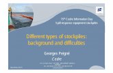 Different types of stockpiles: background and difficulties · The concept of tiered response and ... • the complementarity of stockpiles and the principle of tiered response ...
