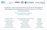 Analysis and Improvement of GNSS Navigation Message ... · Analysis and Improvement of GNSS Navigation Message Demodulation Performance in ... Axel Garcia-Pena ... GNSS signals demodulation