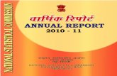 Annual Report 2010-11 - Government Of India · CSI Chief Statistician of India CSO Central Statistics Office CSS Centrally Sponsored Scheme DADF Department of Animal Husbandry, ...