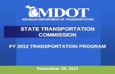 STATE TRANSPORTATION COMMISSION - michigan.gov · Investment Plan Total Transportation ... FY 2011 and 2012 Bus and Marine Program ... FY 2012 Aviation Programs . By Category.