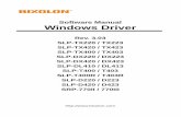 Software Manual Windows Driver - Bixolon printer_windows_dri… · The following operating systems are supported for usage. Microsoft Windows XP SP3 (32bit, 64bit) Microsoft Windows
