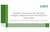 Radium AUG 2015 - NSF Net-Centric & Cloud Software ... · Introduction › Integrity(Measurement – Measurement(represents(the(state/behavior(of(an(entity – …