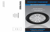 Passenger & Light Truck Tire Limited Warranty - toyotires.ca · TOYO TIRES WARRANTY Effective June 1st, 2018 This warranty supersedes all previous warranties TOYO TIRE CANADA Inc.