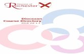 Diocesan Course Directory - Diocese of Rochester Course Directory 2018 Vol 1.1 3 The Diocese of Rochester is affirming that we are Called Together in the areas of Growing Disciples,