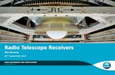 Radio Telescope Receivers - Australia Telescope National ... · Radio Telescope Receivers CSIRO ASTRONOMY AND SPACE SCIENCE Alex Dunning. 25. th. September 2017