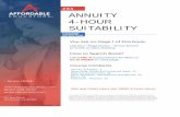 204 ANNUITY 4-HOUR SUITABILITY - california ce, ce, … · 2018-01-18 · Annuity due care questions 6 ... Immediate Annuity vs. Deferred Annuity ... there is NO step-up in basis.