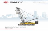 SCC 1800 - SANY Group: SANY | Excavators | Cranes ... ring: 3-rows roller column type slewing ring. Swing speed: 0-2.0r/min. Superstructure 13 Undercarriage 15 Operation Devices 16