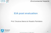 EIA post evaluation - Autenticação · pro forma exercise. ... EIA POST-EVALUATION The specific case of Portugal ... Struture of monitoring report; e.