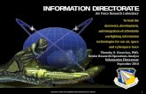 INFORMATION DIRECTORATE - University of …usm.maine.edu/sites/default/files/research/Marketing Brief_3MAY2013...Communicatio ns in Extreme Environments . Mobile ... RF controlled