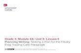 Grade 3: Module 2A: Unit 3: Lesson 6 Planning Writing ... Us/Board of Education/Archived...GRADE 3: MODULE 2A: UNIT 3: LESSON 6 Planning Writing: Making a Plan for the ... GRADE 3:
