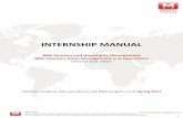 INTERNSHIP MANUAL - MODUL University Vienna · INTERNSHIP MANUAL BBA Tourism and ... The Project Proposal Form is available for ... with the mandatory internship, one Reference Letter