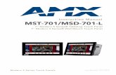 Instruction Manual MST-701/MSD-701-Lhabitech.s3.amazonaws.com/PDFs/AMX/AMX-FG2265-06_Instruction… · Instruction Manual Modero S Series Touch Panels ... sags, spikes, or power outages;