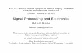 Signal Processing and Electronics · Signal Processing and Electronics ... CA 7 2. Signal Variance ... In the final dynodes the signal current can be so large that the voltage drop