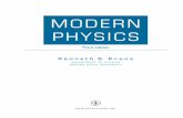 Modern Physics, 3rd Edition - WordPress.com · MODERN PHYSICS Third edition ... probability of the outcome of a measurement, ... An electron diffraction experiment gave the ﬁrst