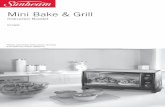 Mini Bake & Grill - Sunbeam New Zealand · Features of your Sunbeam Mini Bake & Grill continued Oven Settings ... veal or pork at 200˚C for 15 minutes, ... • Peel and thinly slice