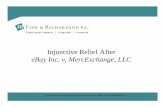Injunctive Relief After eBay Inc. v. MercExchange, LLC , … · Injunctive Relief After eBay Inc. v. MercExchange, LLC The opinions expressed herein are not to be attributed to clients