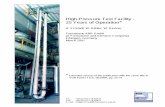 High-Pressure Test Facility - 25 Years of Operation* · High-Pressure Test Facility - 25 Years of Operation* H. Schmidt, W. Köhler, W. Kastner Framatome ANP GmbH (A Framatome and