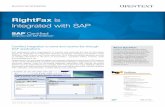 RightFax is Integrated with SAP - egsSoft sheet _rightfax_sap... · OpenText RightFax Connector 10.5 for the product OpenText RightFax 10.5 of the company OpenText Corporation has