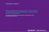 Household financial decision making: Qualitative research ... · 5.4 The individual character of retirement planning ... financial decisions, and who carried out the research –