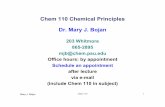 Chem 110 Chemical Principles Dr. Mary J. Bojancourses.chem.psu.edu/chem110/faculty/bojan/fa_lect/1_Chapt1_land.pdf · Chem 110 Chemical Principles Dr. Mary J. Bojan 203 Whitmore ...
