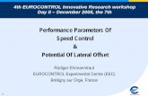 Performance Parameters Of Speed Control Potential Of ... · Performance Parameters Of Speed Control & Potential Of Lateral Offset ... Performance Parameters Of Speed Control. 9 ...