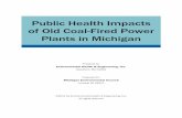 Public Health Impacts of Old Coal-Fired Power Plants in ...€¦ · PUBLIC HEALTH IMPACTS OF OLD COAL-FIRED POWER PLANTS IN MICHIGAN Prepared For: Michigan Environmental Council Lansing,