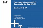 Zero Latency Enterprise (ZLE): Solutions for the Real ...omnimessaging.com/demo/HP-Real-Time-Enterprise.pdf · Zero Latency Enterprise (ZLE): Solutions for the Real World Session: