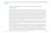 Cisco ASR 1000 Series Embedded Services Processors …€¦ · Cisco ASR 1000 Series Embedded Services Processors ... This document is Cisco Public Information. ... or service blades